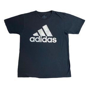 Adidas The Go-To Tee Black Shirt with Logo Large